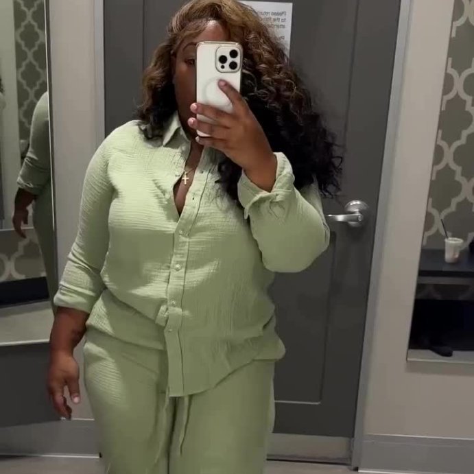 user image by @eboni_latres, Women's Long Sleeve Gauze Collared Button-Down Shirt - Universal Thread™