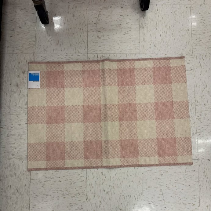 user image by @targetsdollarspot, 2'x3' Machine Washable Oversized Gingham Handwoven Scatter Accent Rug - Room Essentials™