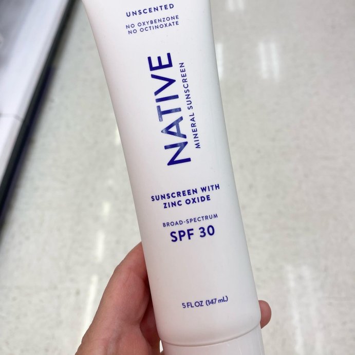 user image by @justbeingdarcy, Native Mineral Sunscreen - Unscented - SPF 30 - 5 fl oz
