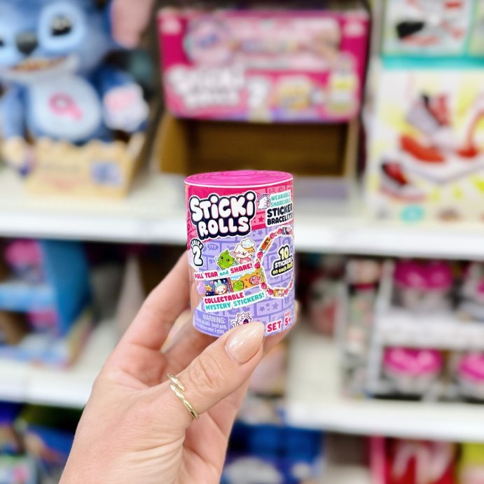 user image by @targetscallingme, Sticki Rolls Gravity Feed Sticki Band Capsule - 24pc: Craft Activity Kit, Plastic Material, Includes Stickers