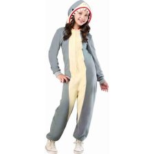 Shop Shark Onesie Halloween Costume with Fin, Grey, Child, Assorted Sizes and more