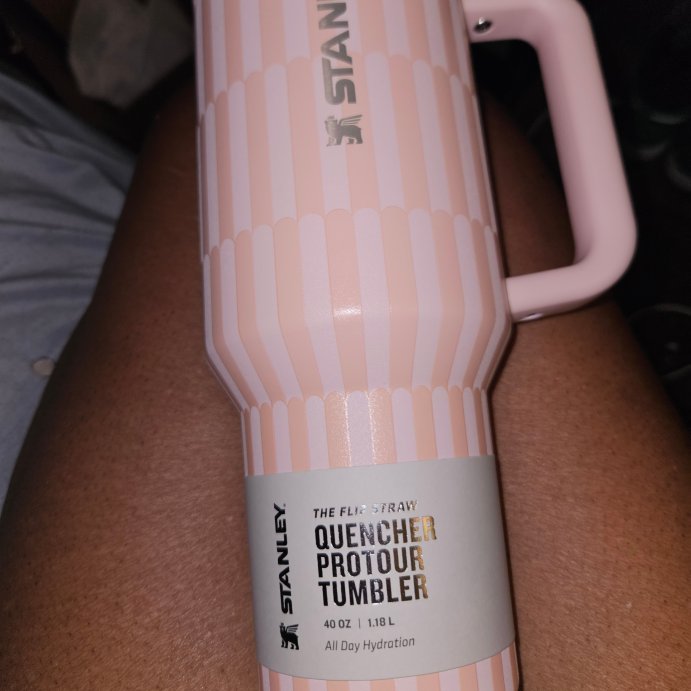 user image by Lashannon Ramsey , Stanley 40 oz Stainless Steel Quencher Pro Tour Tumbler