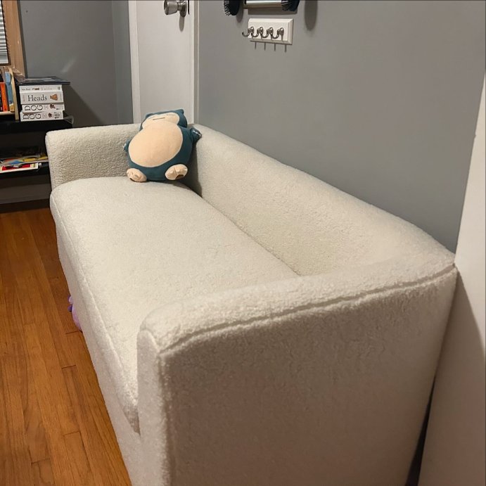 user image by @skly45n, Fully Upholstered Storage Bench Cream Faux Shearling - Threshold&#8482;: Ottoman for Bedroom, End of Bed Seating