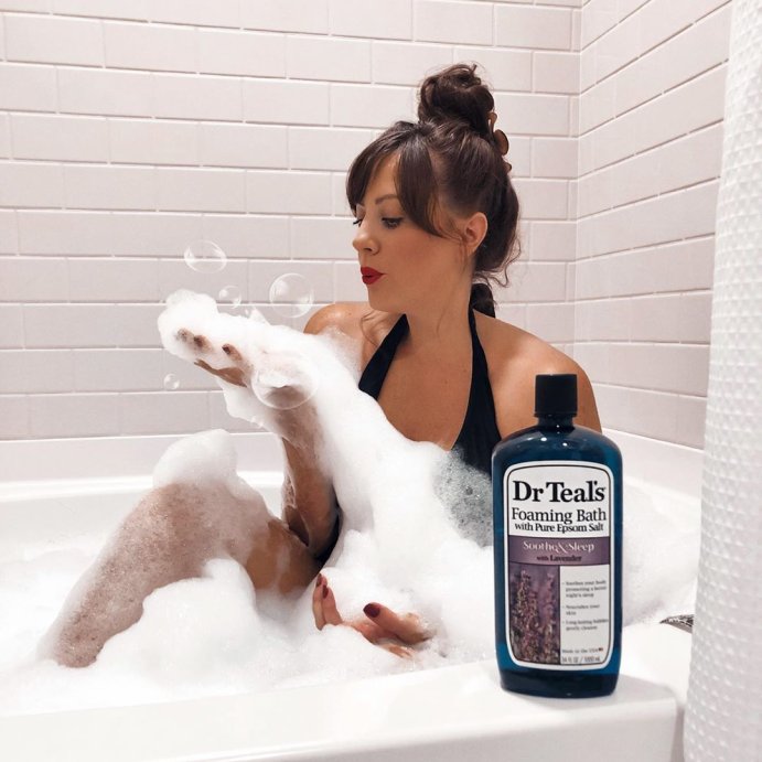 user image by @jens.kiss, Dr Teal&#39;s Soothe &#38; Sleep Lavender Foaming Bubble Bath - 34 fl oz