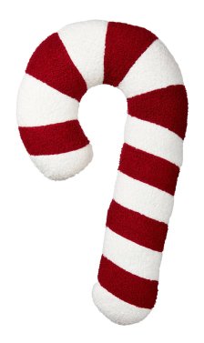 Shop CANVAS Santa's Workshop Christmas Collection Candy Cane Cushion, Red/White, 20-in and more