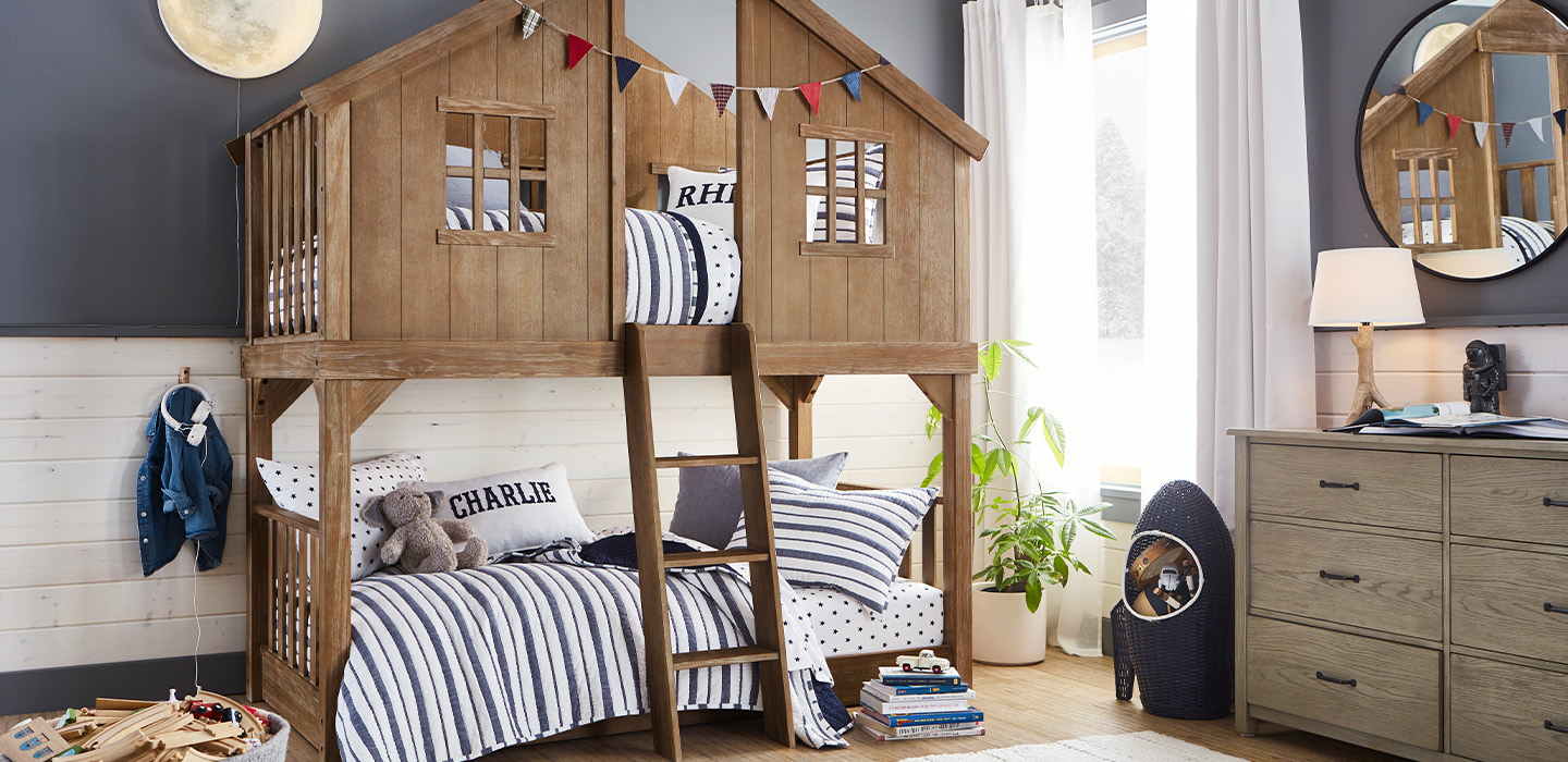 Pottery barn shop treehouse bunk bed