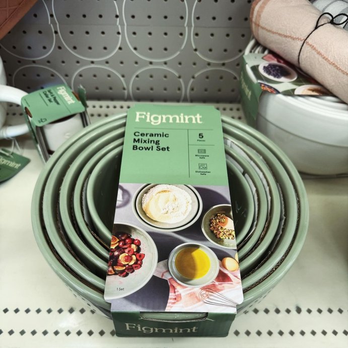 user image by @allthingspaigey, 5pc Earthenware Ceramic Mixing Bowl Set - Figmint™