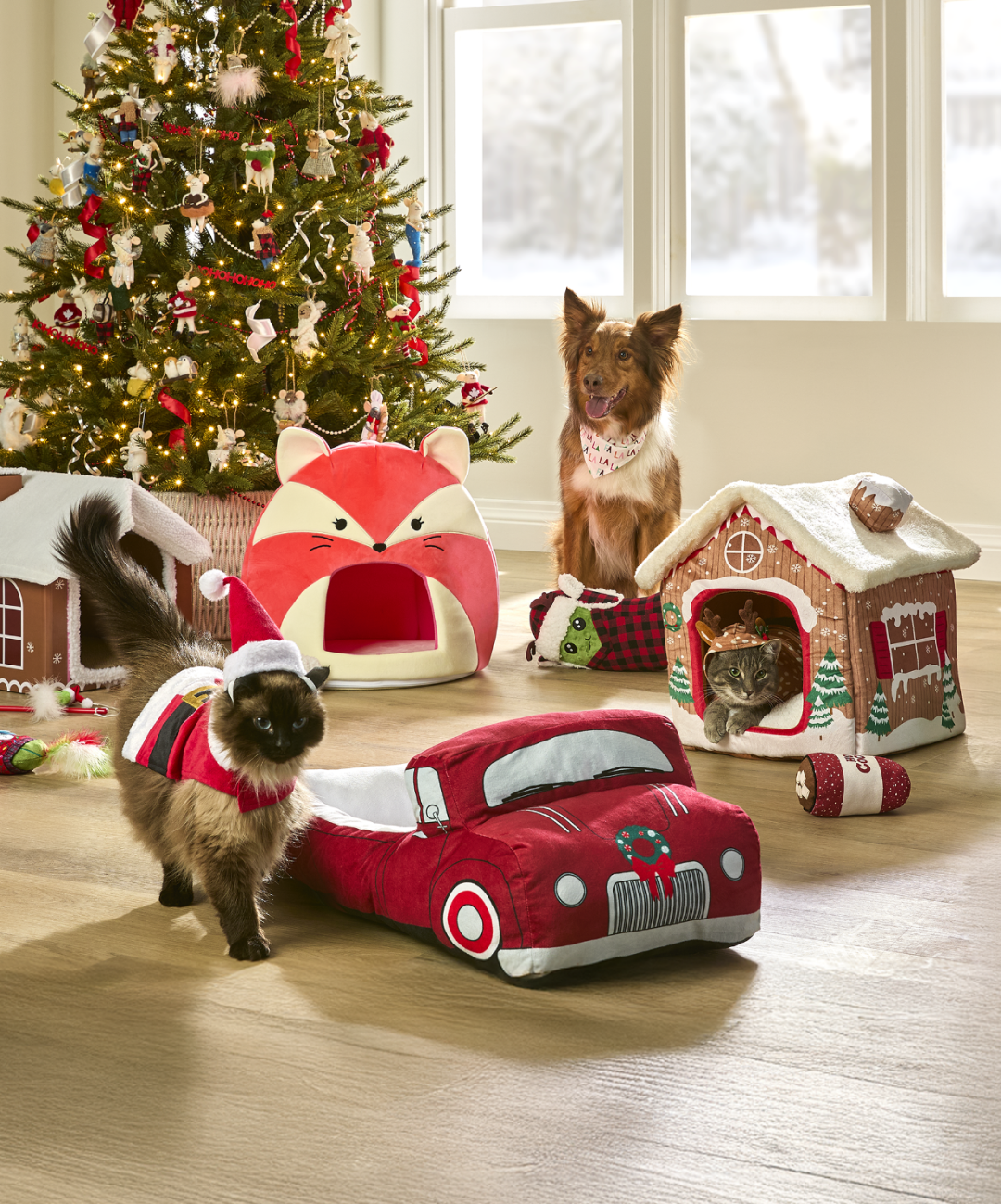 Shop Petco Merry Makings FA-LA-LA Pet Bandana, Merry Makings at Petco Santa Suit Holiday Pet Costume, Petco Merry Makings Lumberjack Special Edition Pickle Dog Toy, 14-in, Squishmallow Fifi Fox Pet Cave, Petco Merry Makings Cabin Pet Bed, Petco Holiday Novelty Red Truck Pet Bed and more