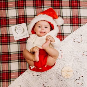 Stewart Plaid Flannel Organic Crib Fitted Sheet