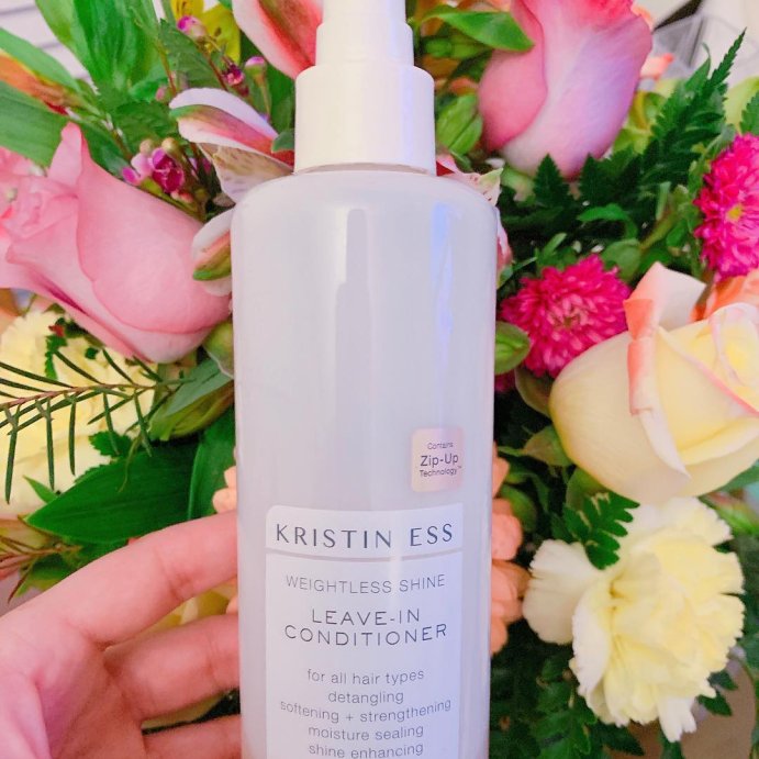 user image by @lucyloooks, Kristin Ess 450&#176;F Hydrating Heat Protectant Spray - Style Assist Blow Dry Mist for Straight, Wavy + Curly Hair - 5 fl oz