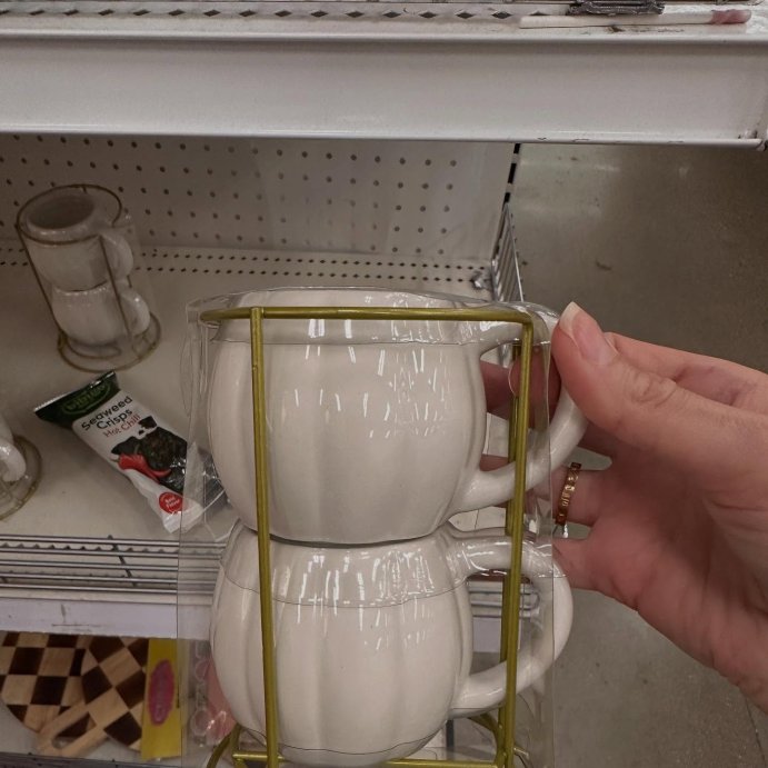 user image by @the.halloweennook, 2pk Stackable Espresso Mugs Pumpkin - Bullseye&#39;s Playground&#8482;