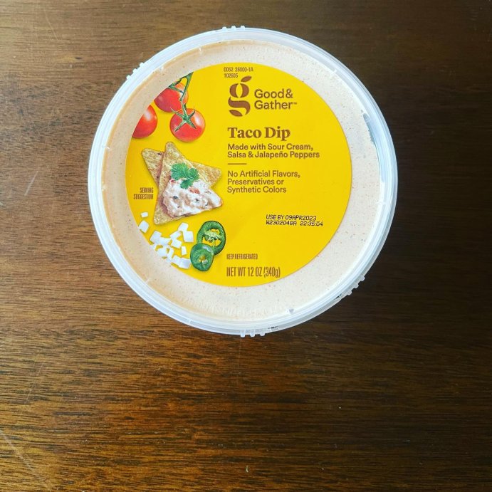 user image by @targetfoodreviews, Taco Dip - 12oz - Good &#38; Gather&#8482;