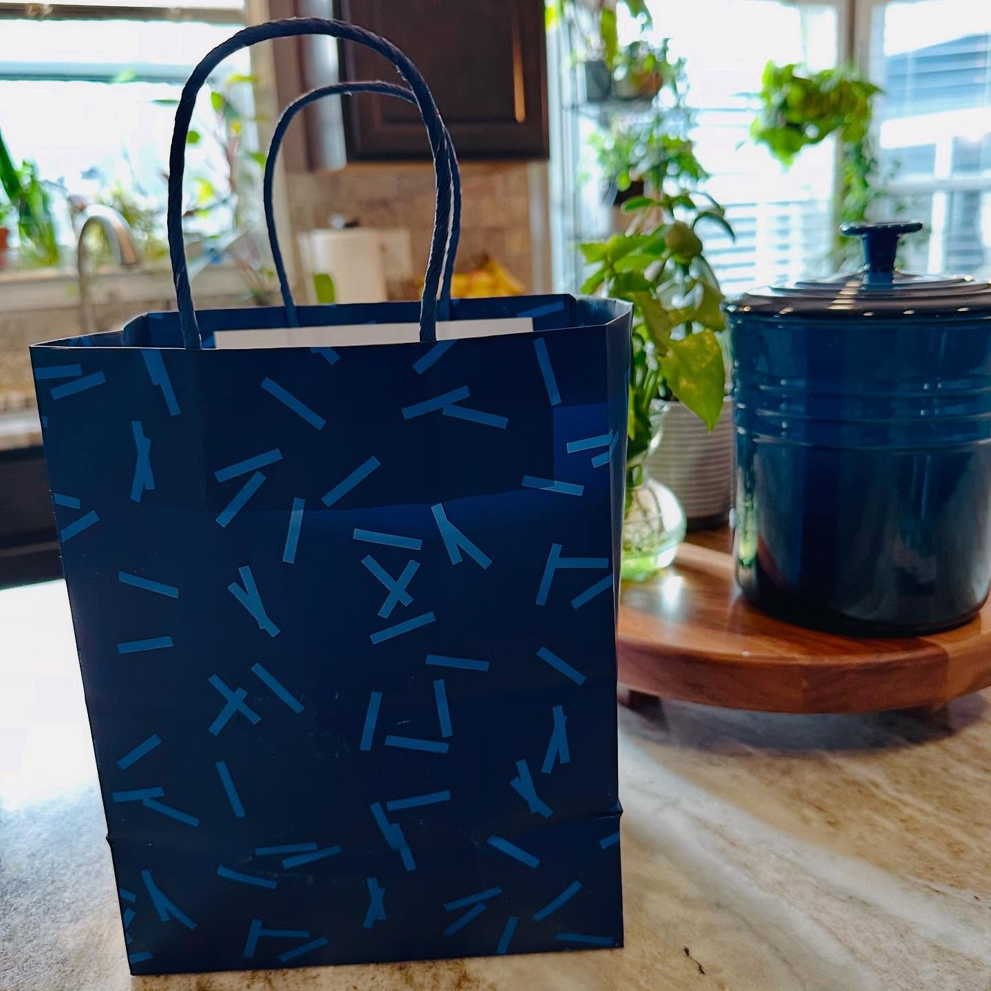 user image by @hey.bullseye, Small Sprinkles Gift Bag Navy/Blue - Spritz&#8482;