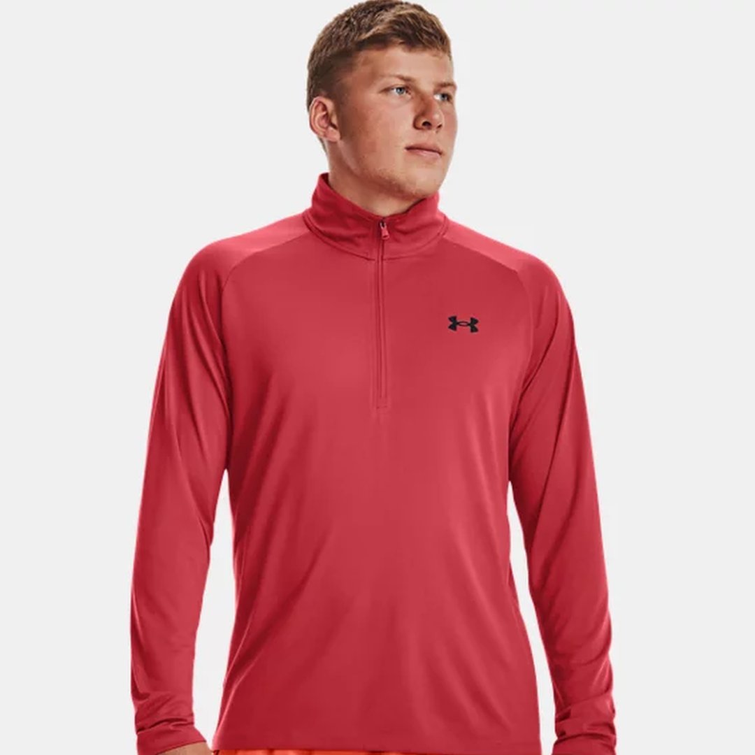 Red under best sale armour quarter zip