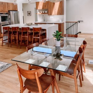 Classic Cafe Walnut Bar Counter Stools