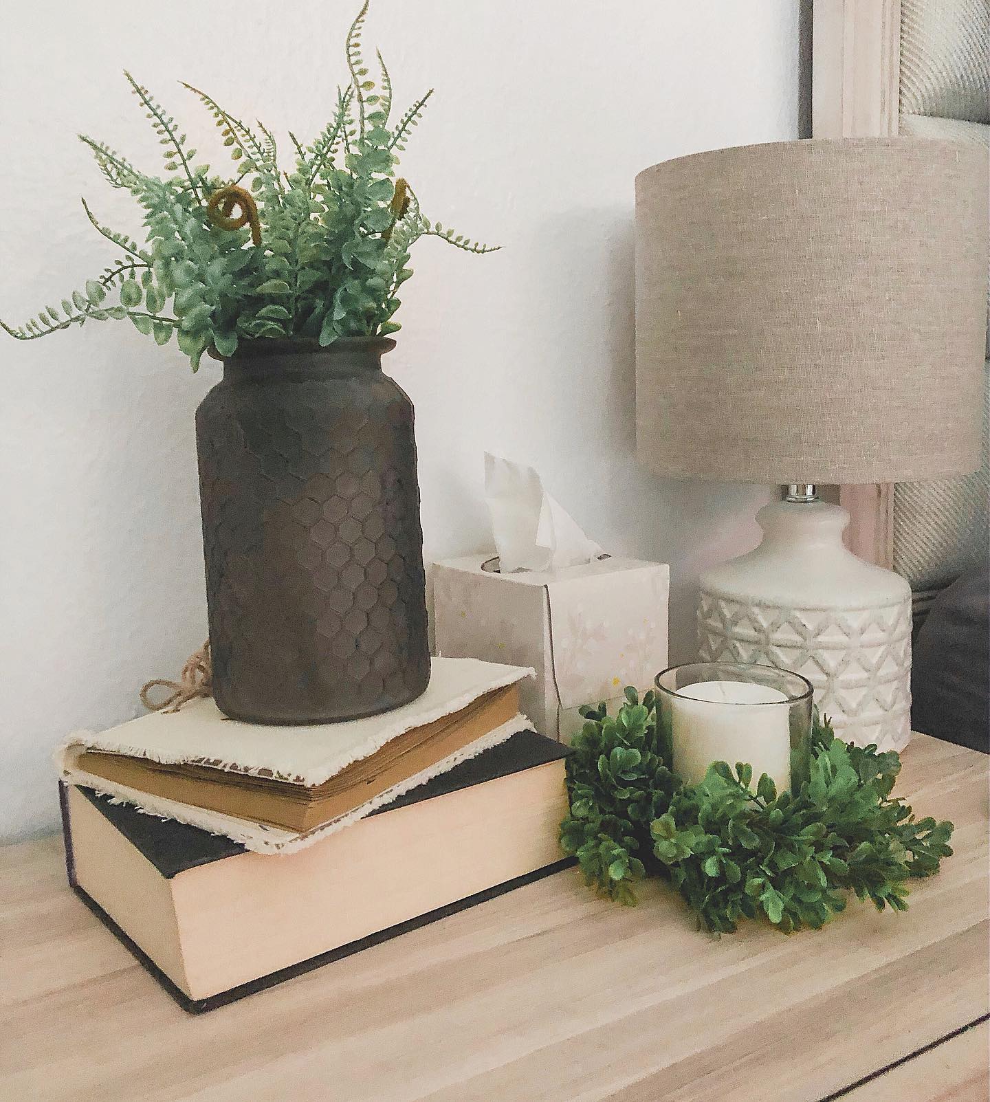 Cozy bedside table Instagram Post