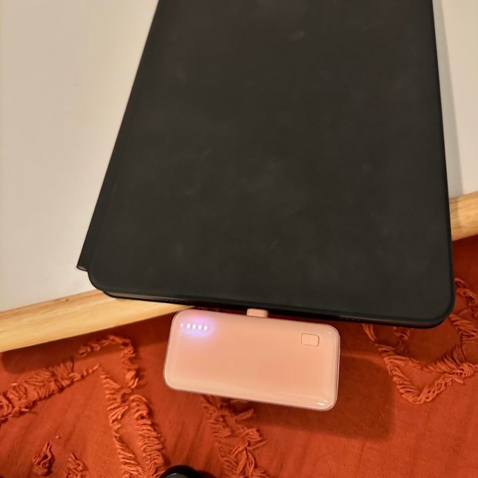 user image by @gatorgirl1511, 4200mAh Plug-In Lightning Power Bank - heyday&#8482; Stone White: Apple Connection, USB-C Cable
