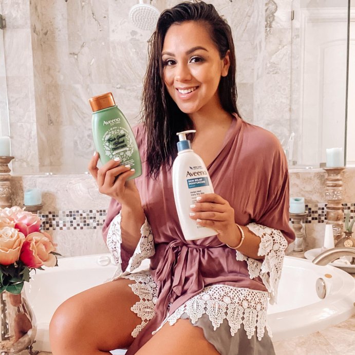 user image by @gembeauties, Aveeno Scalp Soothing Fresh Greens Blend Shampoo Clarifying &#38; Volumizing Shampoo for Thin or Fine Hair - 12 fl oz
