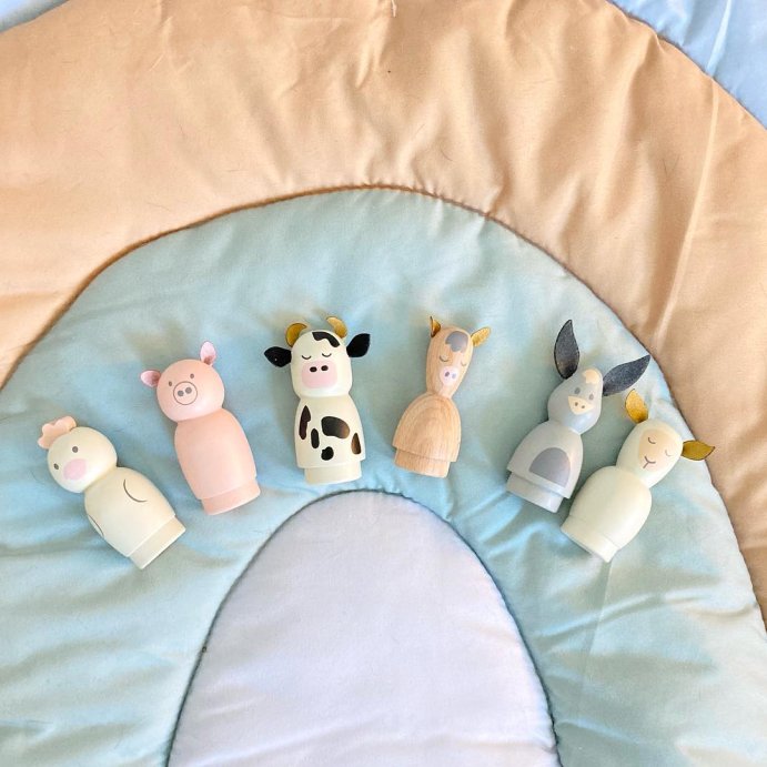 user image by @ohdaysofplay, Toy Farm Animal Figurine Set - Hearth &#38; Hand&#8482; with Magnolia: Wooden Playset, 18M+