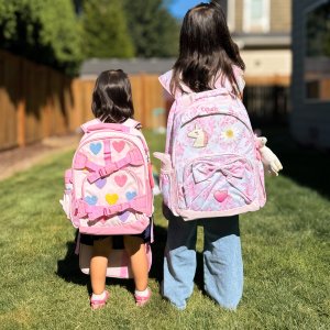 Pastel Chenille Hearts Backpack | Pottery Barn Kids