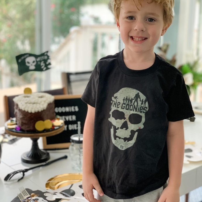 user image by @impressedinc, Boy's The Goonies Skull Map Logo T-Shirt