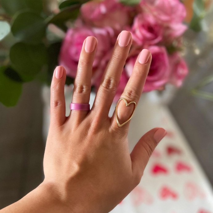 user image by @lifewithdrea, KISS imPRESS Color Press-On Fake Nails - Pick Me Pink - 30ct