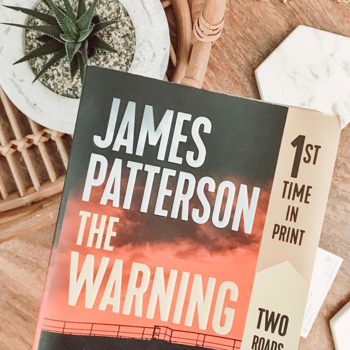 user image by @basicbrokeandchic, The Warning - Large Print by  James Patterson (Paperback)