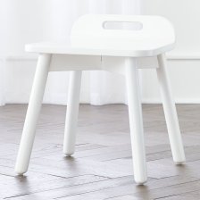 Shop Devon White Play Stool - Land Of Nod Kids Chairs - Kids & Baby Furniture, Bedding and Toys and more