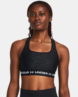 Under Armour Women's Armour Mid Crossback Print Sports Bra