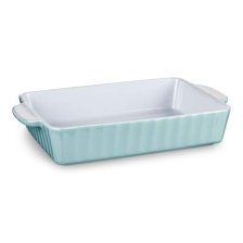 Shop Vida by PADERNO Large Rectangular Ceramic Baking Dish, Blue and more