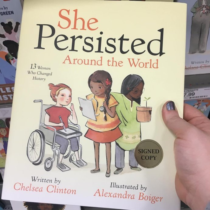 user image by @tangledupin2nd, She Persisted Around the World (Hardcover) (Chelsea Clinton)