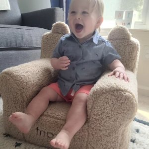 Ma Première Chaise Partout Pottery Barn – Sherpa Ours, Coloris Avoine, Pour Enfant (18x16x20)