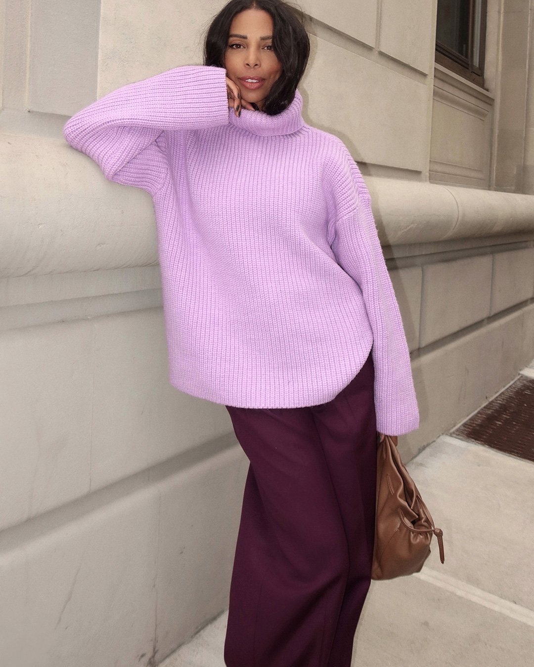 Ribbed Turtleneck Sweater