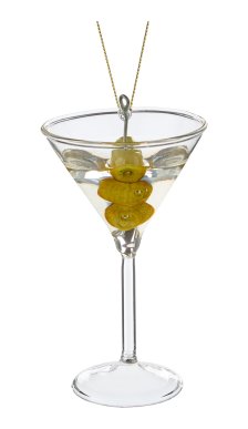 Shop CANVAS Merry Mingle Collection Glass Martini with Olives Drink Christmas Ornament, 4.7-in and more