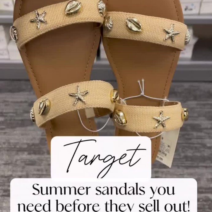 user image by @thejessicaregan, Women&#39;s Kiera Embellished Slides - A New Day&#8482; Tan