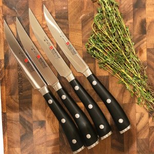 Wusthof Classic Ikon Steak Knives - 4 Piece Set with Case – Cutlery and More