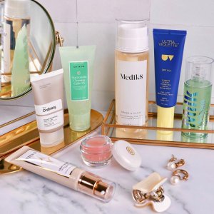 @spacenk&rsquo;s instagram photo of VIEVE Skin Nova,The Ordinary Natural Moisturizing Factors + HA,NATURIUM Niacinamide Cleansing Gelee 3%,Medik8 Press & Glow Refill,Ultra Violette Vi's Most Wanted,Milk Makeup Hydro Grip Primer