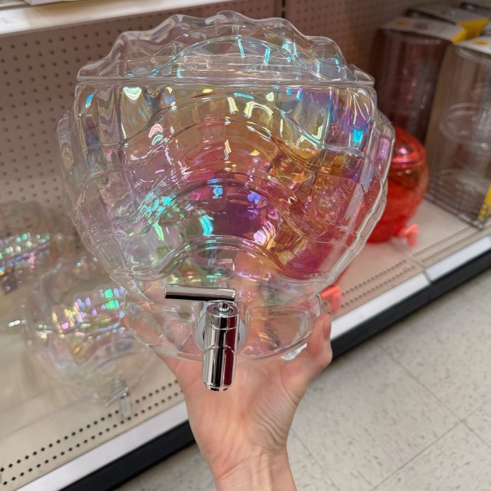 user image by @targettrendsetter, 1.75gal Figural Beverage Dispenser Shell Iridescent - Sun Squad&#8482;
