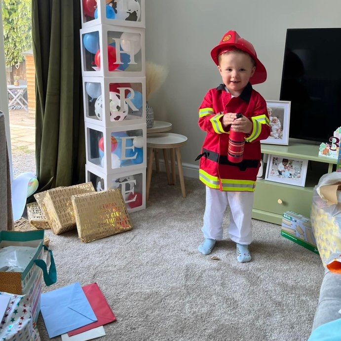 user image by @mrsharrifox, Melissa &#38; Doug Fire Chief Role Play Costume Dress-Up Set (6pc)