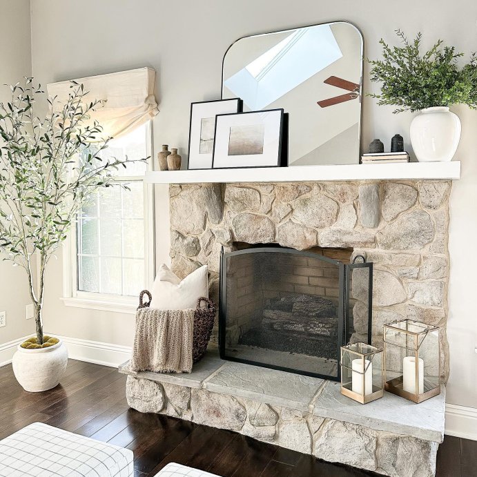 user image by @lindseymeehandesigns, 93&#34; Artificial Olive Tree - Threshold&#8482; designed with Studio McGee: No Assembly, Indoor Polyester Decor