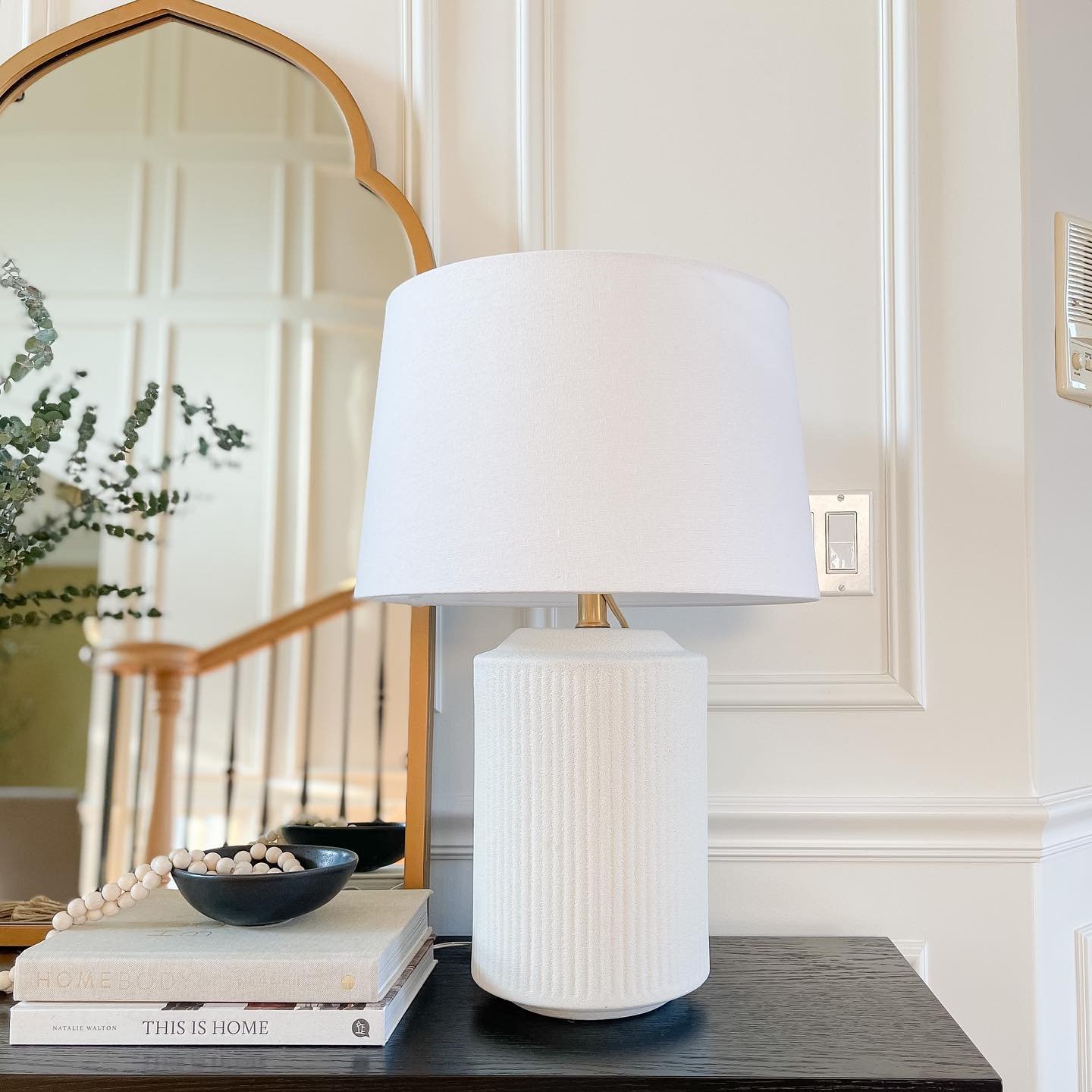 user image by @mrs.vesnatanasic, Ceramic Assembled Table Lamp White - Threshold™ designed with Studio McGee