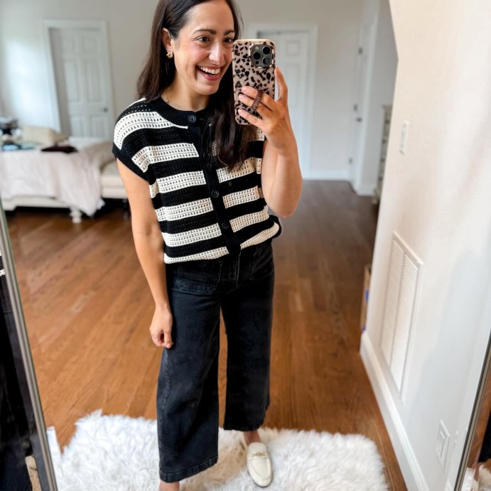 user image by @msnafashion, Women's Pointelle Sweater Vest - Universal Thread™