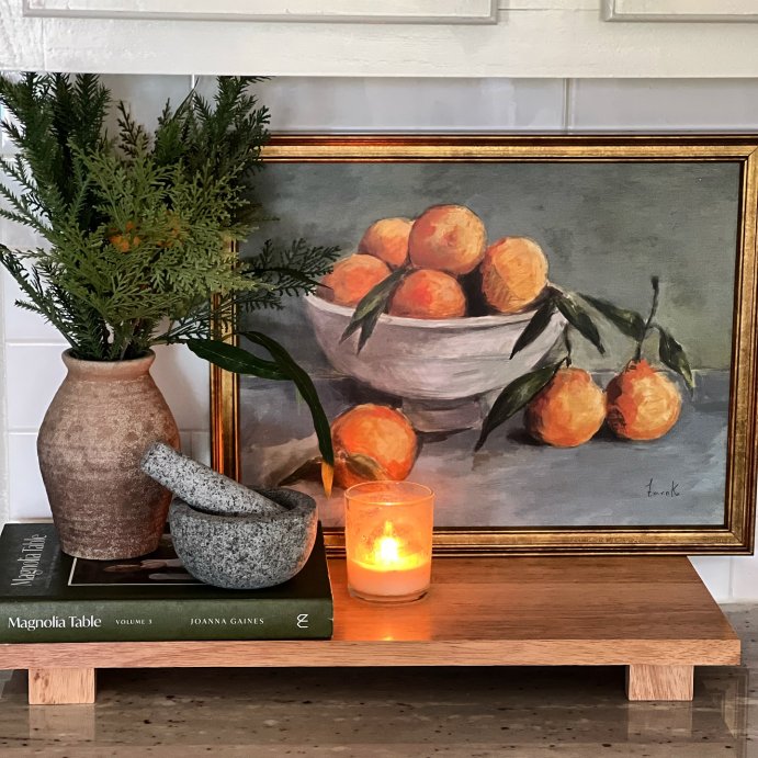 user image by @future_farm_house_owner, 18&#34; x 14&#34; Citrus Harvest Framed Wall Canvas Antique Gold - Threshold&#8482; designed with Studio McGee