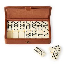Shop Leather Domino Set, Camel and more Shop Leather Domino Set, Camel and more