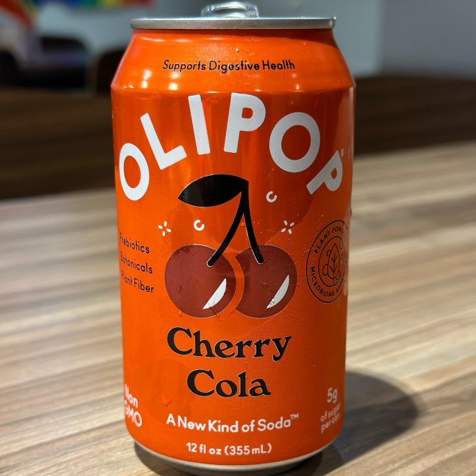 user image by @targetfindsss, OLIPOP Cherry Cola Prebiotic Soda - 12 fl oz Can
