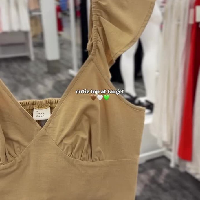 user image by @targetscallingme, Women's Ruffle Sleeve Woven Halter Top - A New Day™