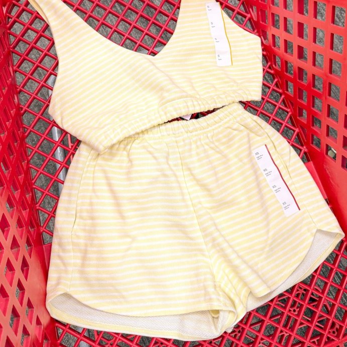 user image by @targettakesmypaycheck, Women's Mid-Rise French Terry Pull-On Shorts - Wild Fable™
