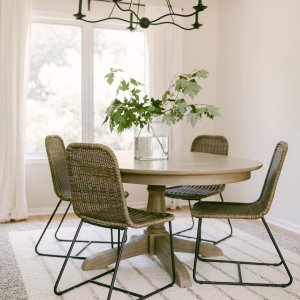 Owen Round Pedestal Extending Dining Table Pottery Barn