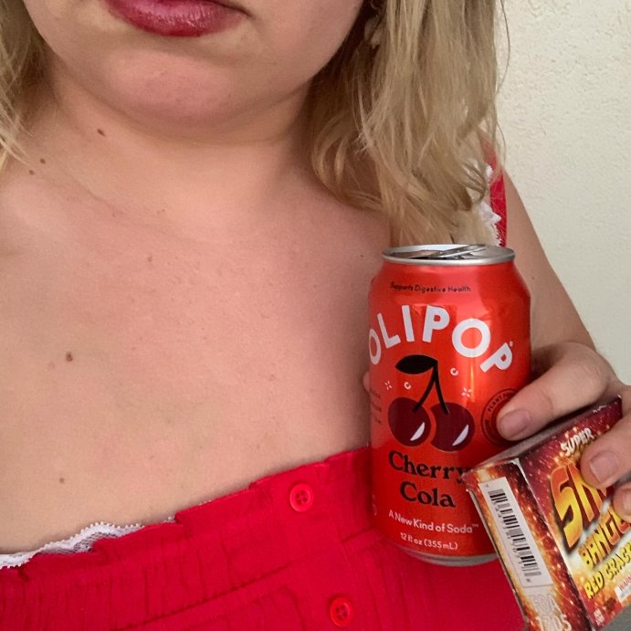 user image by @tamsyn_v, OLIPOP Cherry Cola Prebiotic Soda - 12 fl oz Can