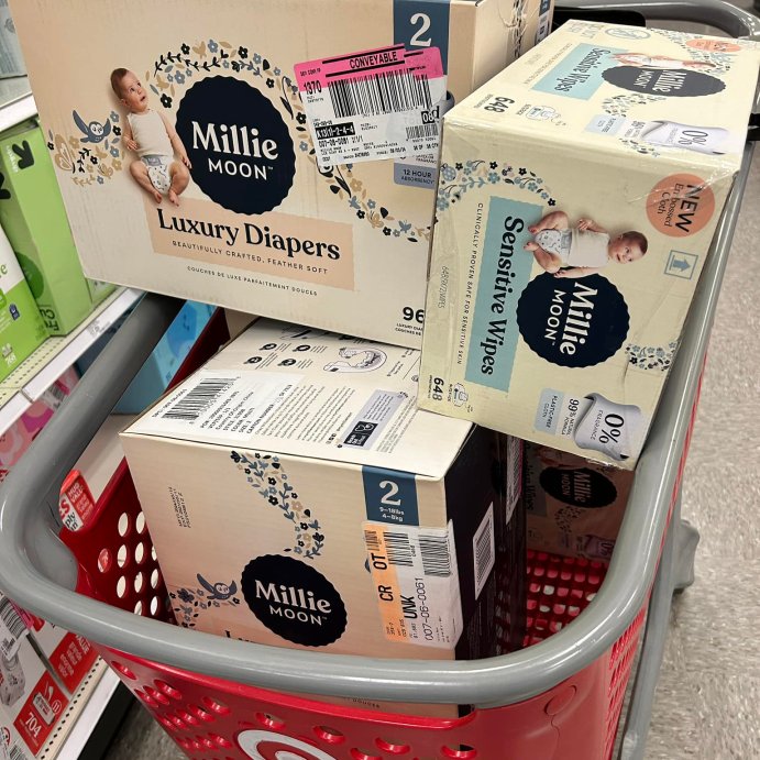 user image by @kimberlyd1110, Millie Moon Luxury Disposable Diapers - (Select Size and Count)